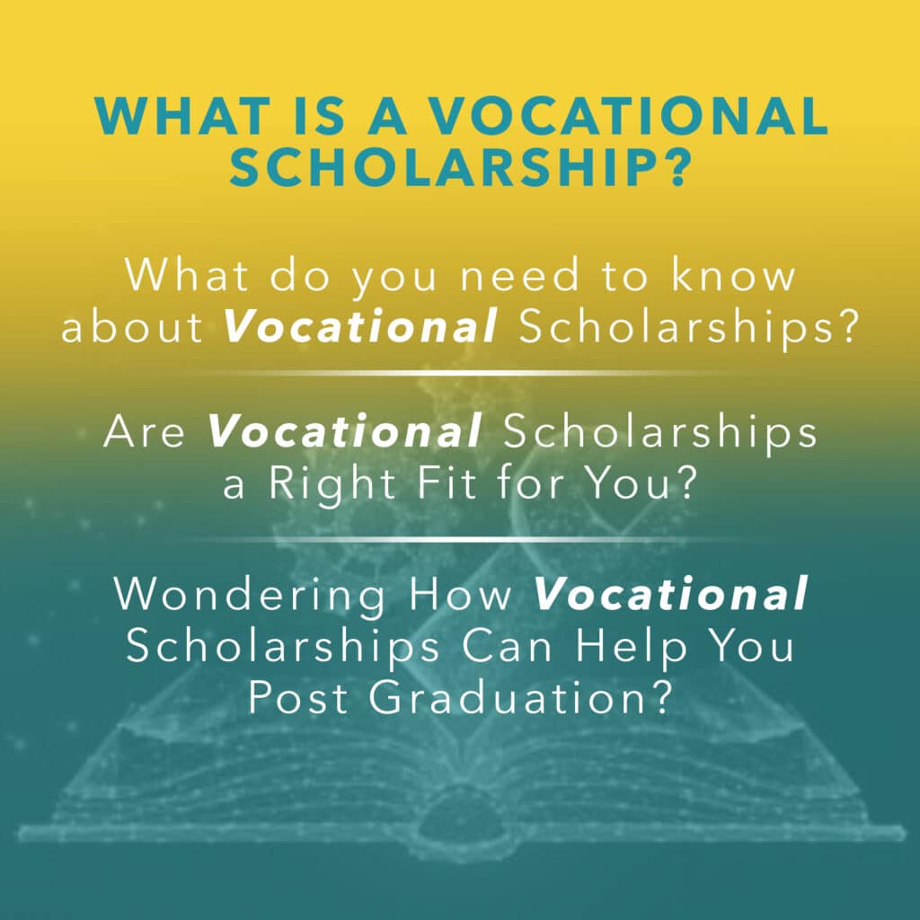 vocational scholarship poster